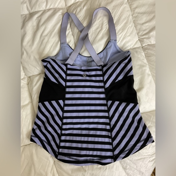 Lululemon Athletica Blue and Black Striped One Piece - Picture 4 of 7